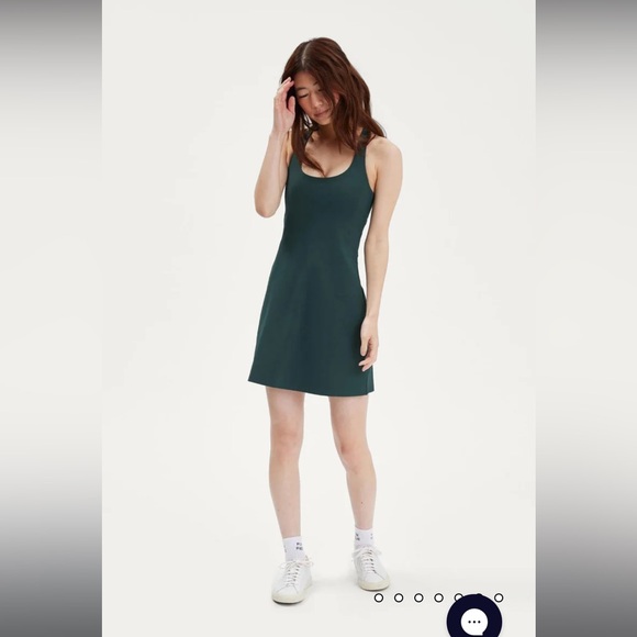 NWT! Girlfriend Collective Moss Paloma Racerback Dress size L - Picture 1 of 7